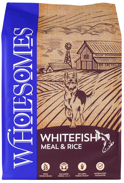 Wholesomes Dry Dog Food Fish Meal & Rice, 1ea/40 lb