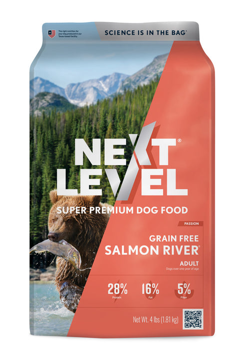 Next Level Salmon River Grain-Free Adult Dry Dog Food 1ea/4 lb