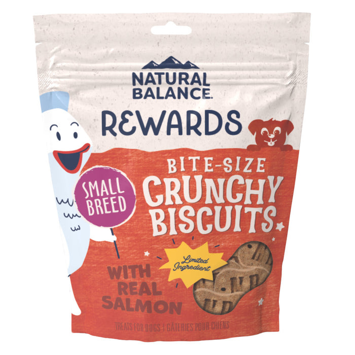 Natural Balance Pet Foods Rewards Bite-Size Crunchy Biscuits Small Breed Dog Treats Fish & Sweet Potato, 1ea/8 oz