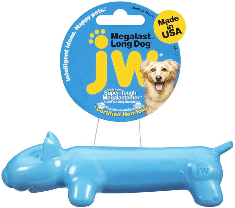 JW Pet MegaLast Long Dog, Dog Toy Assorted, 1ea/MD