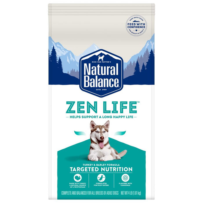 Natural Balance Pet Foods Zen Life Dry Dog Food Turkey & Brown Rice, 1ea/4 lb