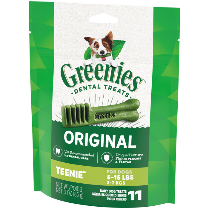 Greenies Dog Dental Treats Original, 1ea/3 oz, 11 ct, Teenie