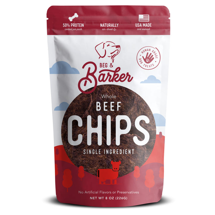 Beg & Barker Beef Heart Chips Dog Treats 1ea/8 oz