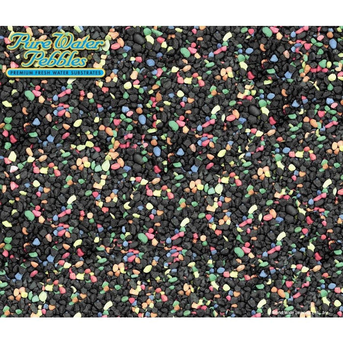 Pure Water Pebbles Premium Fresh Water Coated Aquarium Gravel Black Beauty, 1ea/5 lb