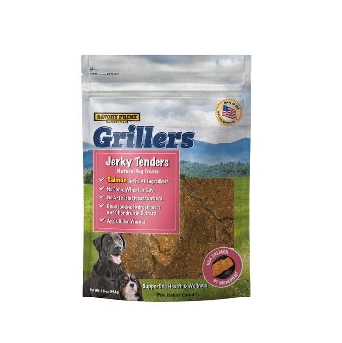 Savory Prime Girllers Jerky Tenders Dog Treats Salmon, 1ea/16 oz