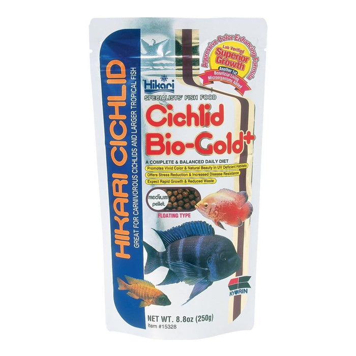 Hikari USA Cichlid BioGold+ Pellet Fish Food 1ea/8.8 oz, MD