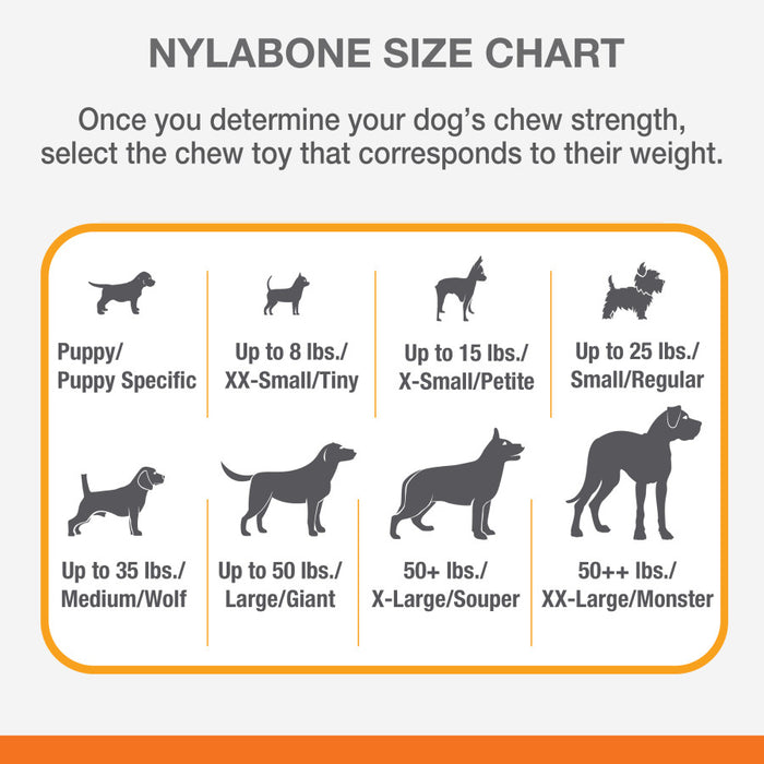 Nylabone Flex Moderate Chew Dog Toy 1ea/Large - Up To 50 lb