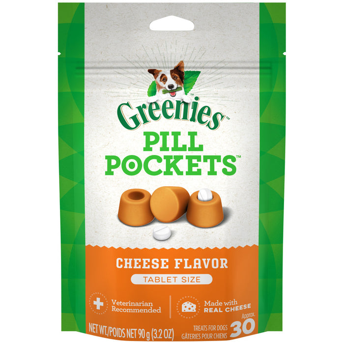 Greenies Pill Pockets for Tablets Cheese, 1ea/30 ct, 3.2 oz