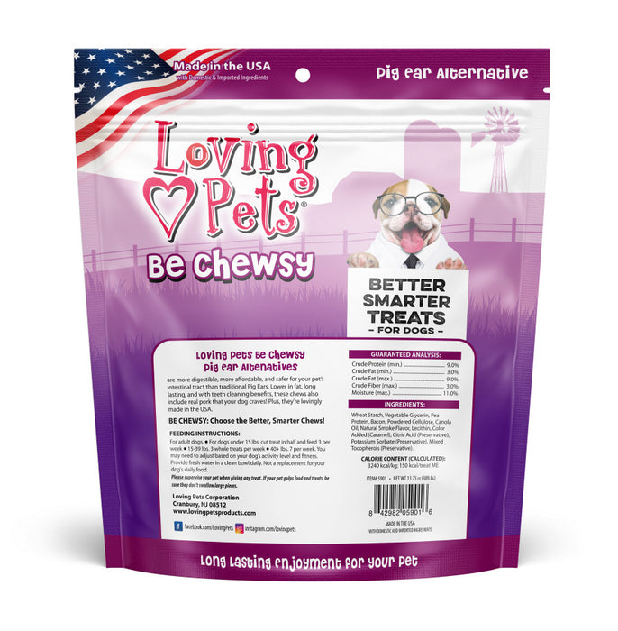 Loving Pets Be Chewsy Pig Ear Alternatives Dog Treat 1ea/10 pk