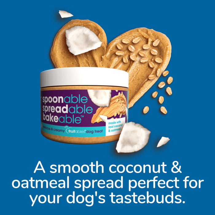 Fruitables Spreadables Creamy Dog Treat Real Coconut and Oatmeal, 1ea/7 oz