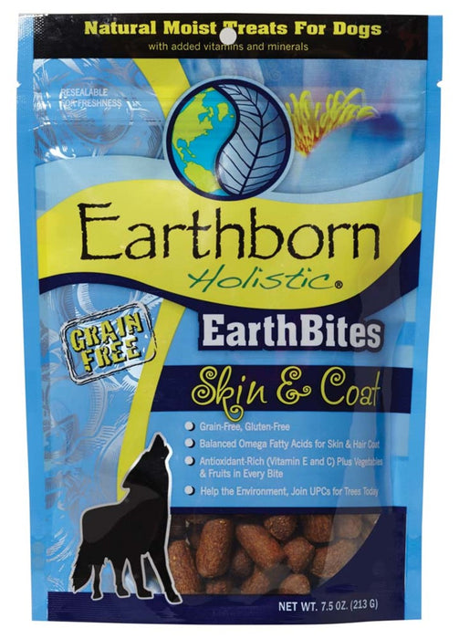 Earthborn Holistic EarthBites Skin & Coat Grain-Free Soft Dog Treats 1ea/7.5 oz