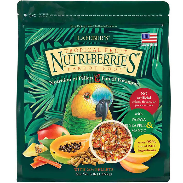 Lafeber Company Tropical Fruit Nutri-Berries Parrot Food 1ea/3 lb