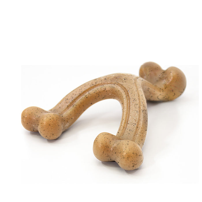 Nylabone Gourmet Style Strong Chew Wishbone Dog Toy Chicken, 1ea/SMall - Up To 25 lb