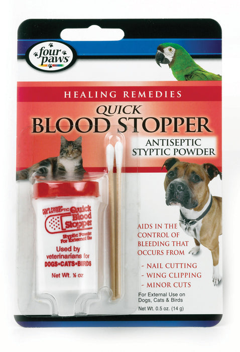 Four Paws Antiseptic Pet Blood Stopper Powder for Dogs, Cats, and Birds 1ea/0.5 oz