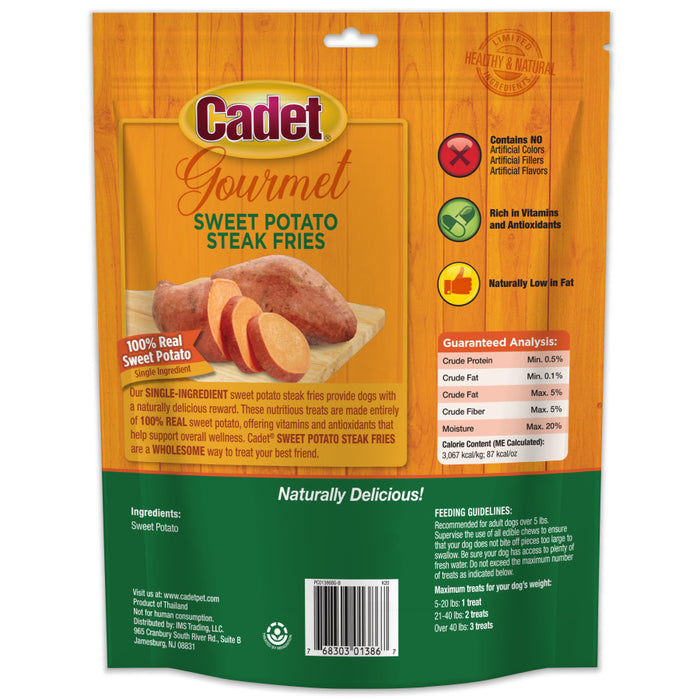 Cadet Gourmet Dog Sweet Potato Fries Fries, Sweet Potato, 1ea/1 Lb. (1 ct)