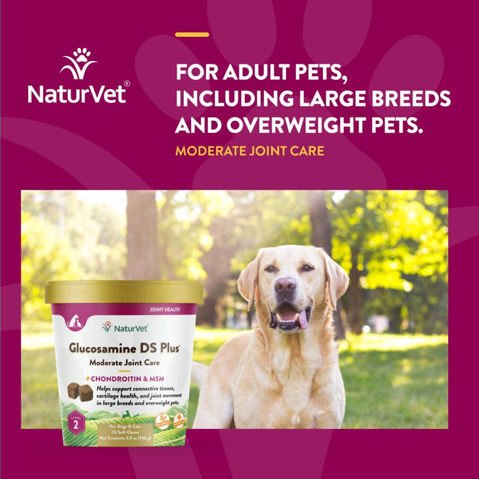 NaturVet Glucosamine-DS Plus Level 2 Soft Chew 1ea/70 ct