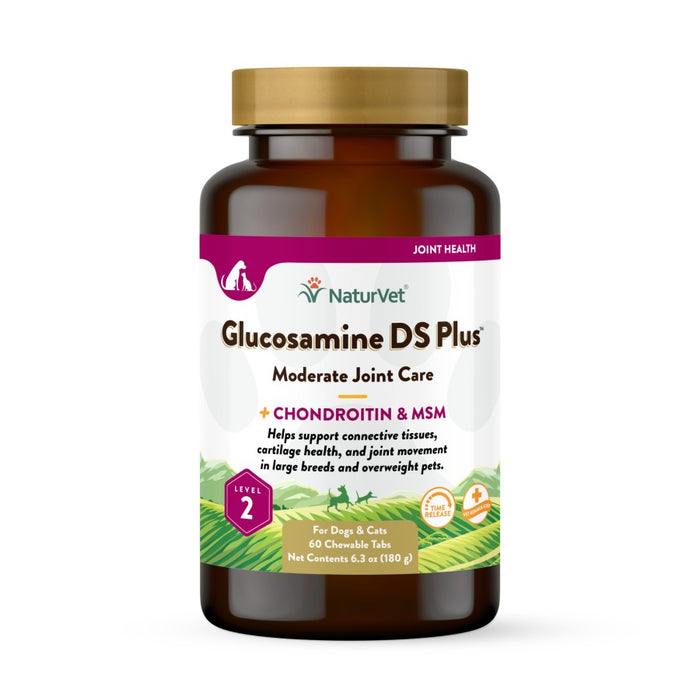 NaturVet Glucosamine-DS Plus Level 2 Time Release Tablets 1ea/60 ct