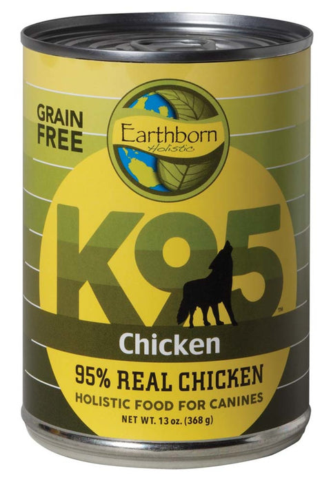 Earthborn Holistic Grain Free K95 Meat Protein Wet Dog Food Chicken, 12ea/13 oz