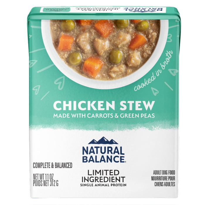 Natural Balance Pet Foods L.I.D. Stew Wet Dog Food Chicken Stew, 12ea/11 oz