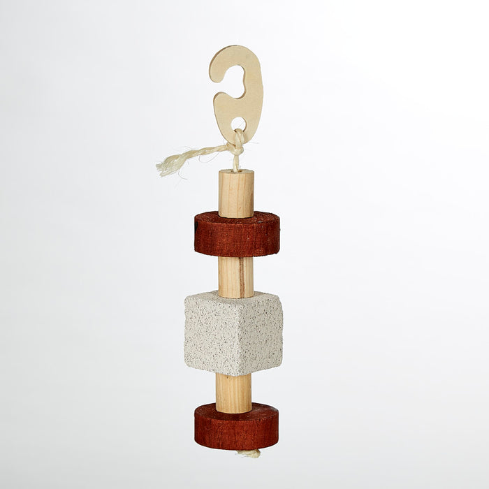 Kaytee Natural Lava 'n Wood Hanging Toy 1ea/2 in X 2.5 in X 11 in