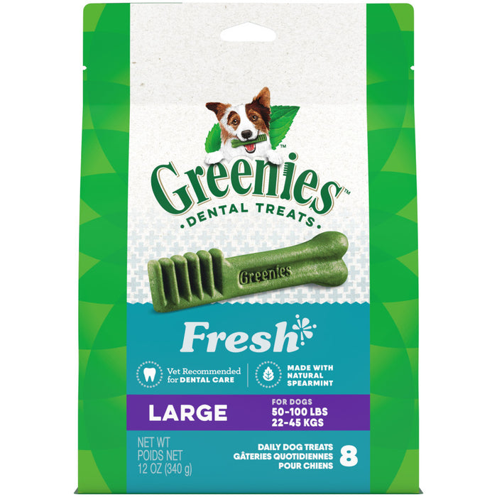 Greenies Dog Dental Treats Fresh, 1ea/12 oz, 8 ct, Large