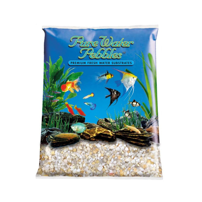 Pure Water Pebbles Premium Fresh Water Amber Lite Natural Aquarium Gravel 1ea/5 lb