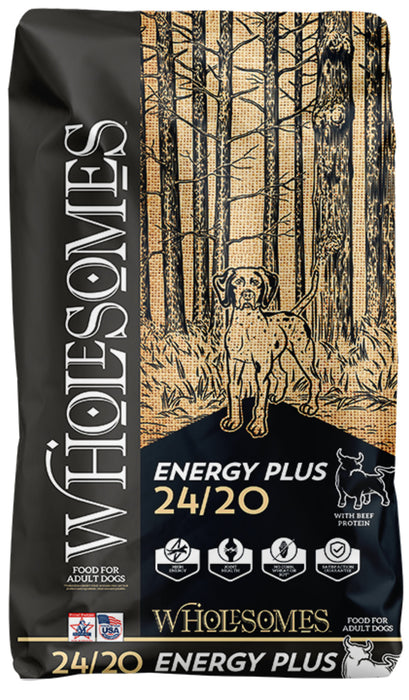 Wholesomes Energy Plus 24/20 Dry Dog Food Beef, 1ea/40 lb