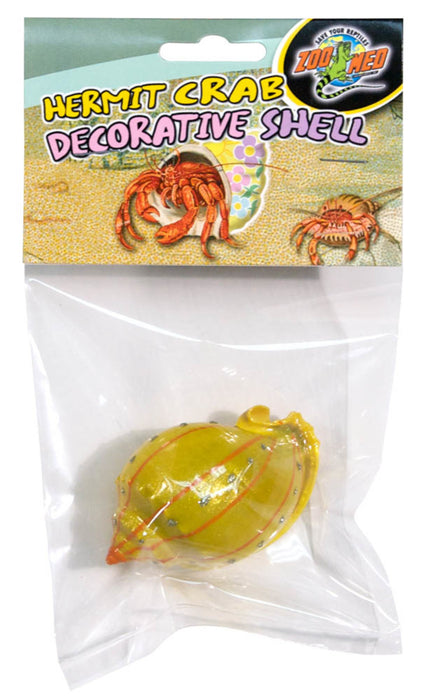 Zoo Med Hermit Crab Decorative Shell Decorative Shell, Yellow, 1ea/1 pk