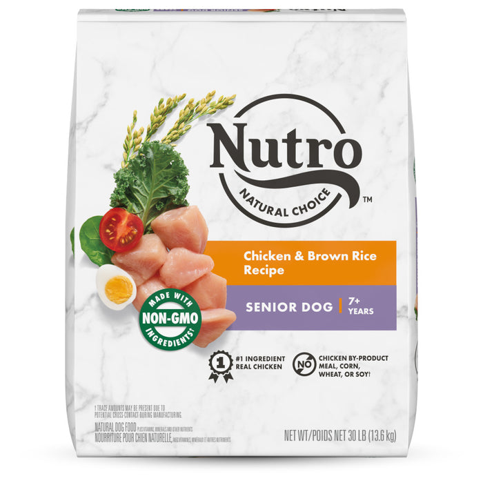 Nutro Products Natural Choice Senior Dry Dog Food Chicken & Brown Rice, 1ea/30 lb