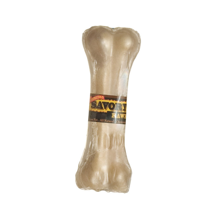 Savory Prime Pressed Rawhide Bones Bulk, Natural, 1ea/4.5 in