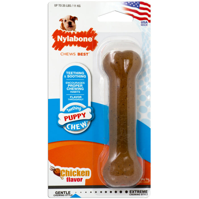 Nylabone Just for Puppies Teething Chew Toy Classic Bone, 1ea/SMall - Up To 25 lb