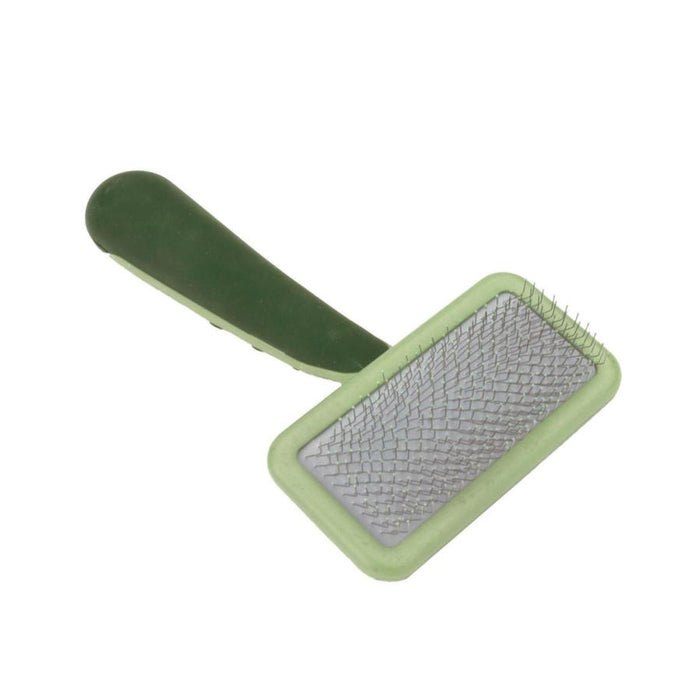 Safari Dog Soft Slicker Brush Light Green/Dark Green, 1ea/LG