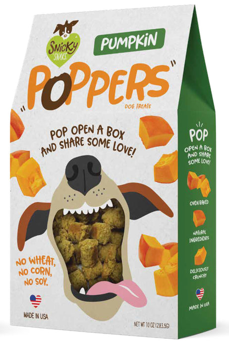 Snicky Snak Poppers Dog Treat Pumpkin, 1ea/10 oz