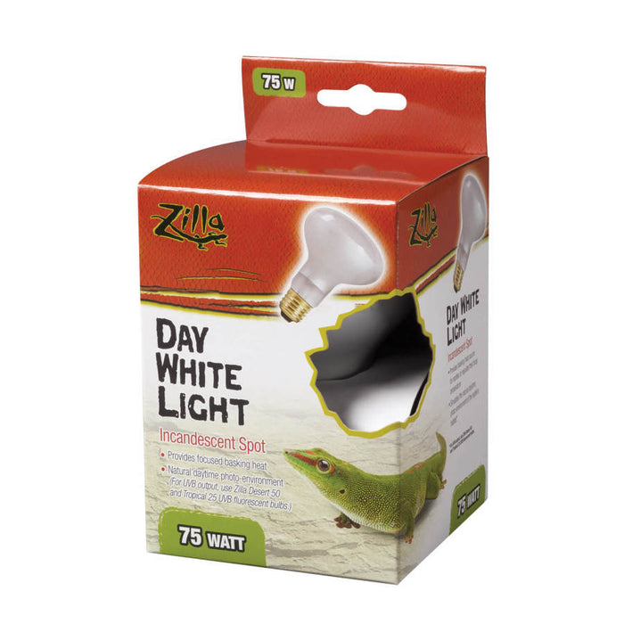 Zilla Incandescent Spot Bulbs Day White, 1ea/75 W