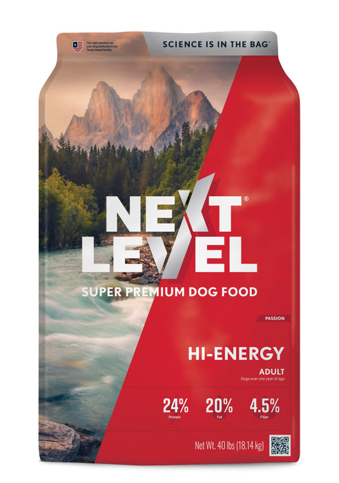 Next Level Hi-Energy Adult Dry Dog Food 1ea/40 lb