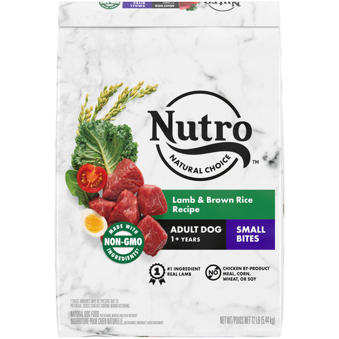 Nutro Products Natural Choice Small Bites Adult Dry Dog Food Lamb & Brown Rice, 1ea/12 lb