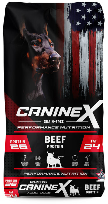 SPORTMIX CanineX Grain Free Performance Nutrition Dry Dog Food Beef Protein, 1ea/40 lb