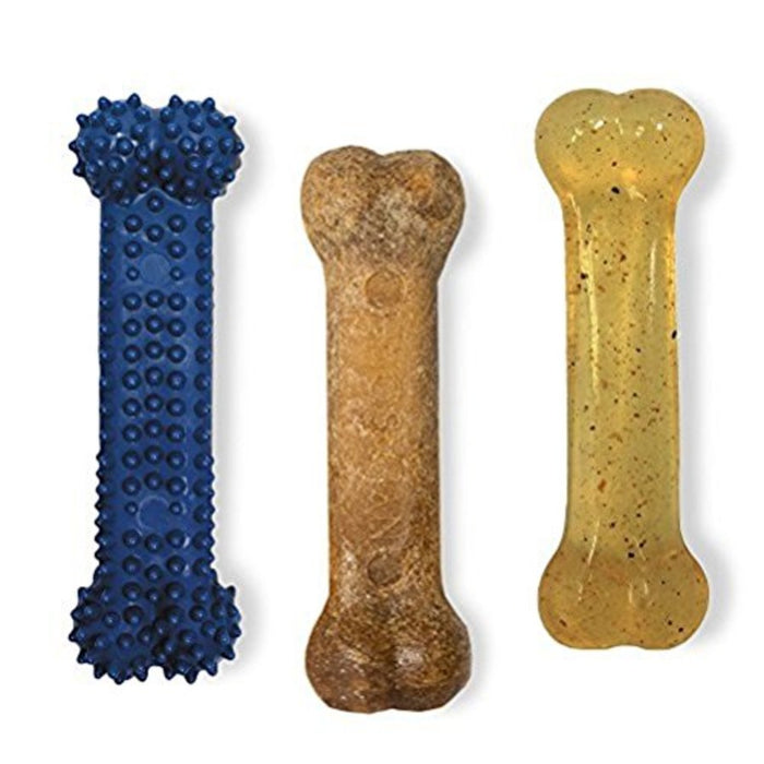 Nylabone Healthy Edibles and Flexi Chew Value Pack 1ea/SMall - Up To 25 lb