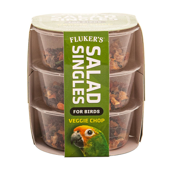 Fluker's Salad Singles Veggie Chop Blend for Birds 1ea/0.65 oz, 3 pk