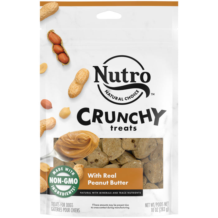 Nutro Products Crunchy Dog Treats Peanut Butter, 1ea/10 oz