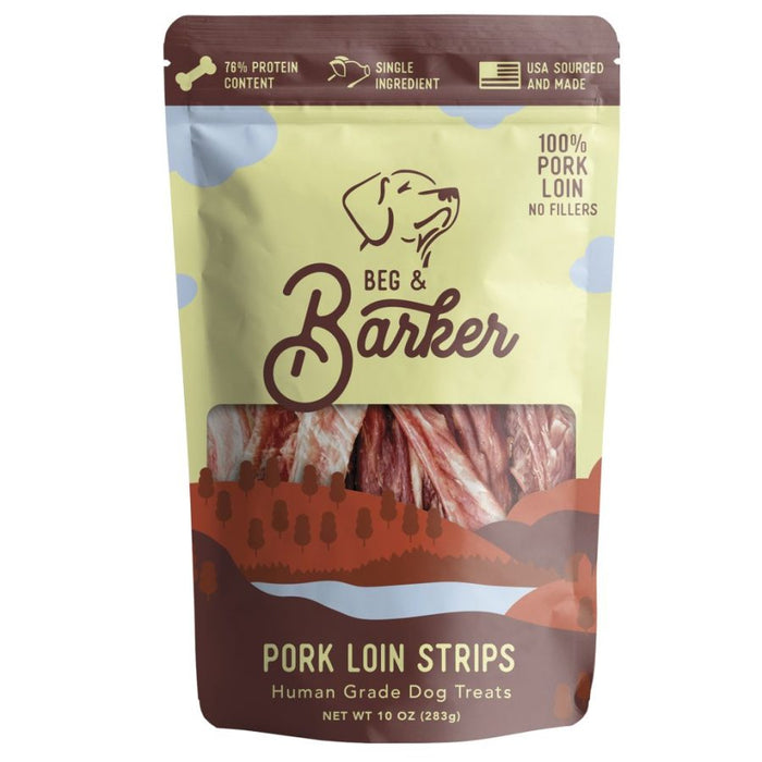 Beg & Barker Pork Loin Strip Dog Treats 1ea/10 oz