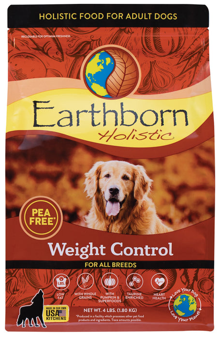 Earthborn Holistic Weight Control Grain-Free Dry Dog Food Turkey, 1ea/4 lb