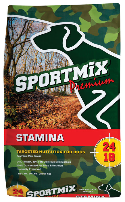 SPORTMIX Premium Stamina Adult Mini Chunk Dry Dog Food Chicken, 1ea/50 lb