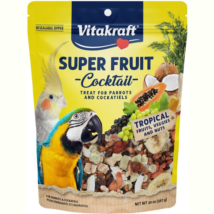 Vitakraft Super Fruit Cocktail Treat for Parrots & Cockatiels 1ea/20 oz