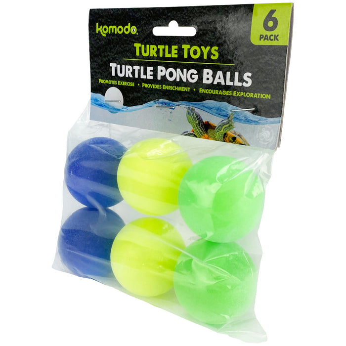 Komodo Ping Pong Balls Turtle Toys 1ea/6 pk