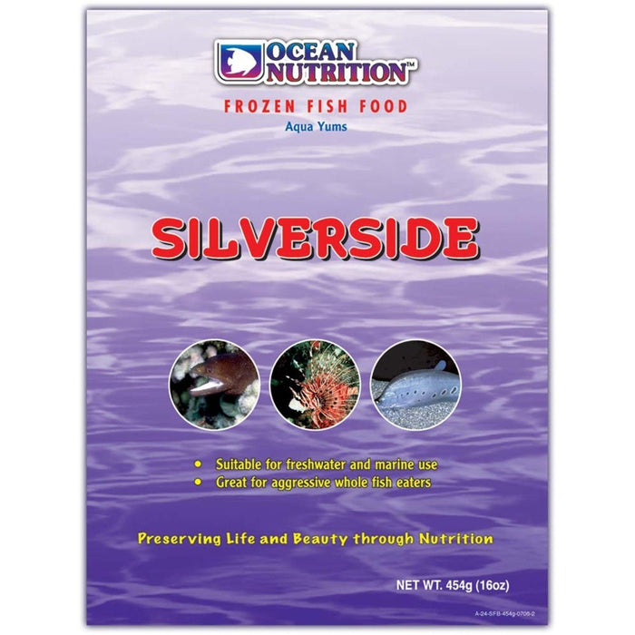 Ocean Nutrition Silversides Frozen Fish Food 1ea/16 oz