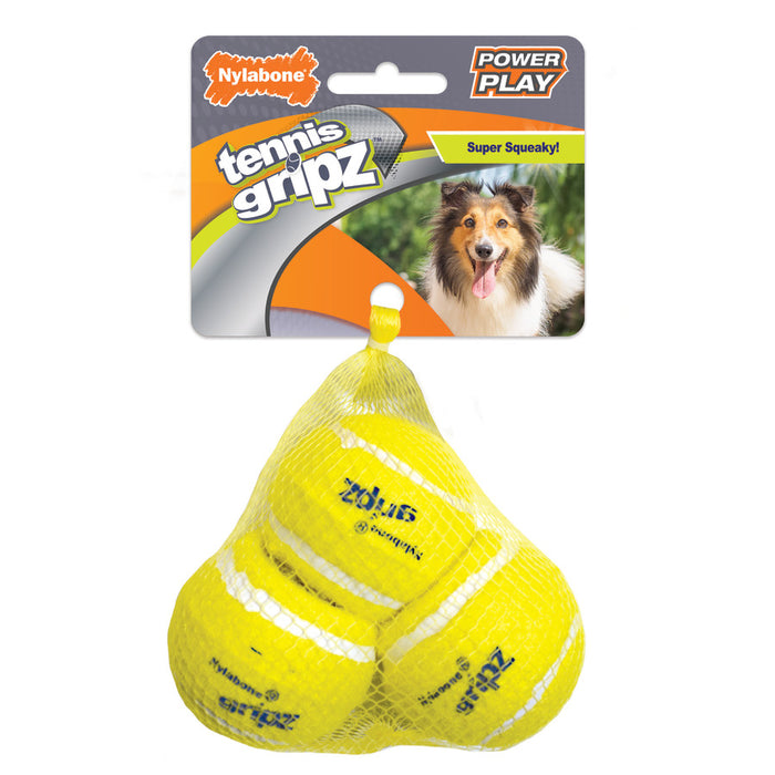 Nylabone Power Play Dog Tennis Ball Gripz 1ea/Medium (3 ct)