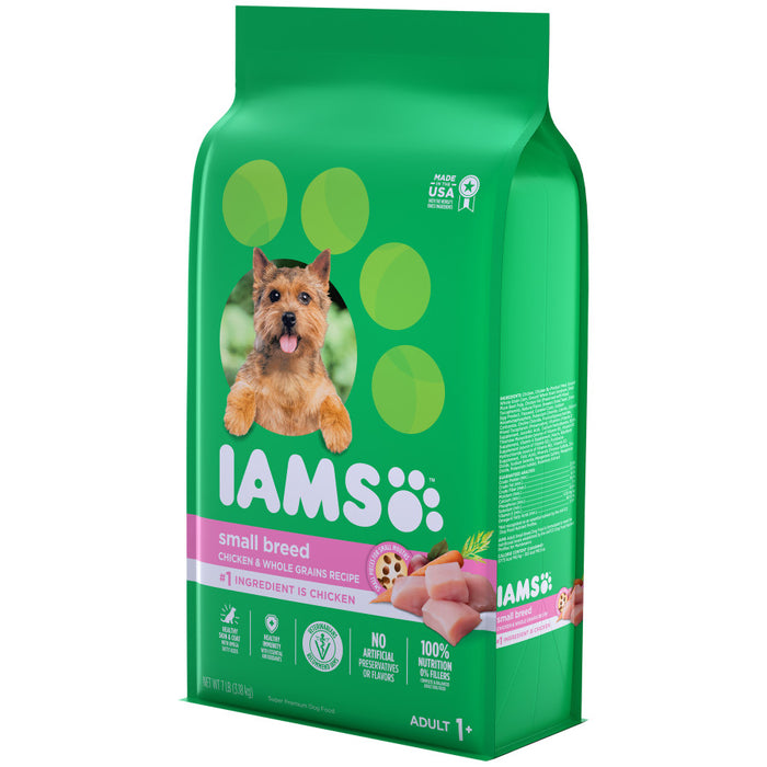 IAMS Small & Toy Breed Adult Dry Dog Food Real Chicken, 1ea/7 lb