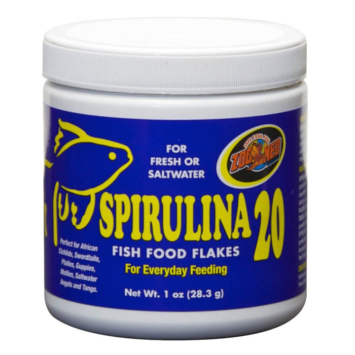 Zoo Med Spirulina 20 Flakes Fish Food 1ea/1 oz