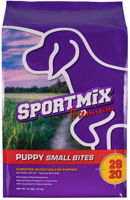 SPORTMIX Premium Puppy Small Bites Dry Dog Food Chicken, 1ea/33 lb